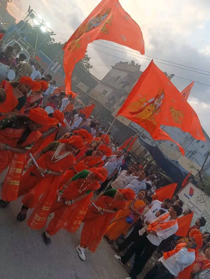 केसरियामय हुई औद्योगिक नगरी बोईसर; बजरंग दल की शोभायात्रा में उमड़ा जनसैलाब, जय श्रीराम के उद्घोष से गूंजा आकाश